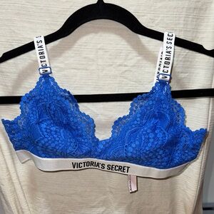 Victoria's Secret Vibrant Blue Lace Bralette